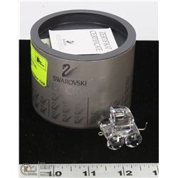 SWAROVSKI SILVER CRYSTAL TRAIN CAR FIGURINE W/