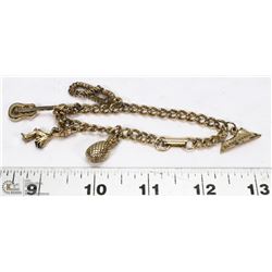 ESTATE CHARM BRACELET W/ CHARMS
