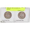 Image 1 : 1980 AND 1981 CANADIAN 50 CENT PIECES