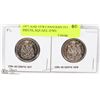 Image 1 : 1977 AND 1978 CANADIAN 50 CENT PIECES, SQUARE