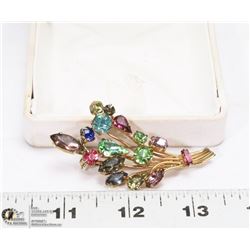 VINTAGE ESTATE GEM BALLOON BROOCH