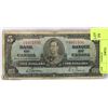 Image 1 : 1937 CANADIAN $5.00 BILL.