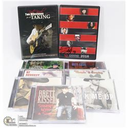 LOT OF 7 SIGNED BRETT KISSELL CDS & 2 SIGNED