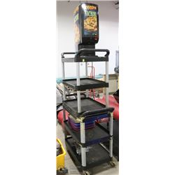 2 CARTS (ONE WITHOUT WHEELS) SOLD WITH NACHO