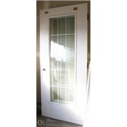 GROUP OF TWO DOORS WITH WINDOW INSERTS
