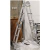 Image 1 : 6FT - 12FT MULTI FOLD ALUMINUM LADDER