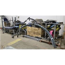 LARGE LOT OF EXCERCISE EQUIPMENT
