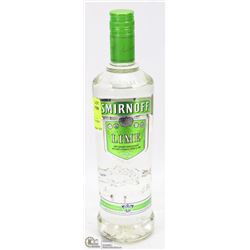 SMIRNOFF LIME FLAVORED VODKA 750ML 35%