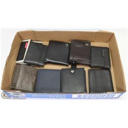 COLLECTION OF MEN'S WALLETS W/ NAMES LIKE NIXON
