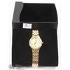 Image 1 : 4) SEIKO WATER RESISTANT CRYSTAL GOLD PLATED