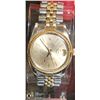 Image 1 : ROLEX DATEJUST 16013 36 MM 14 KT GOLD & ST. STEEL