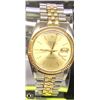 Image 4 : ROLEX DATEJUST 16013 36 MM 14 KT GOLD & ST. STEEL
