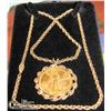 Image 3 : 14KT YELLOW GOLD COIN PENDANT & YELLOW GOLD DOUBLE