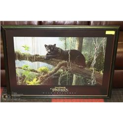 RAIN FORESTS PANTHERS PRING BY LISSA CALVERT 38X28