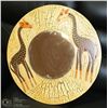 Image 1 : LARGE GIRAFFE MOSAIC MIRROR 21"H