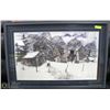 Image 1 : LARGE PROFESSIONALLY FRAMED WINTER