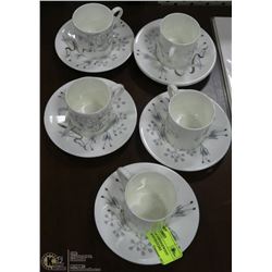 ANTIQUE SET OF 5 WEDGEWOOD DEMI TASSE CUPS