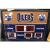Image 1 : NHL OILERS DIGITAL TIME, DATE & TEMP 'SCOREBOARD'