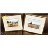 Image 1 : SETOF 2 FRAMED & SIGNED COLOR PRINTS BY JOHN