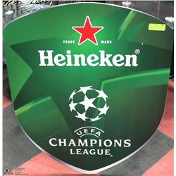 HEINEKEN/UEGA CHAMPIONS LEAGUE METAL WALL HANGING