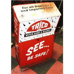 43" X 26" VINTAGE METAL DISPLAY STAND TRICO