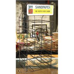 3M VINTAGE SANDPAPER SALES DISPLAY SHELF