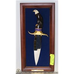 FRANKLIN MINT COLLECTORS EAGLE DAGGER 24K PLATED