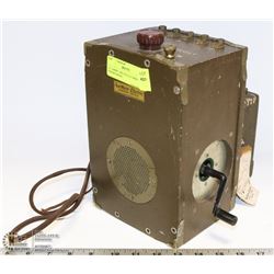 U.S. ARMY 1943 FIELD COMMAND CRANK PHONE