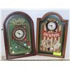 Image 1 : 2 ROULETTE BLACKJACK WALL CLOCKS