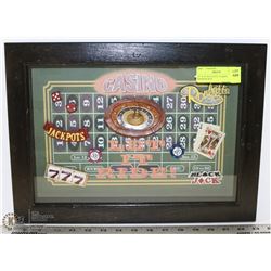 12" X 16" ROULETTE CASINO SHADOW BOX