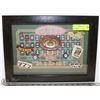 Image 1 : 12" X 16" ROULETTE CASINO SHADOW BOX