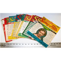 BUNDLE OF 18 SONG MAGAZINES 1950'S