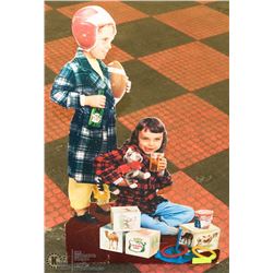 1950'S CANADA DRY CARDBOARD ADVERTISING SIGN