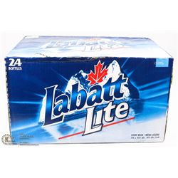 CASE OF 24 LABATTS LITE BOTTLES 341ML, 4%