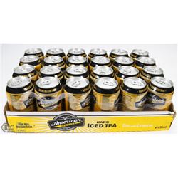FLAT OF 24 AMERICAN VINTAGE HARD ICE TEA  W/ LEMON