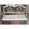 Image 1 : METAL & WOOD GARDEN BENCH 50" WIDE