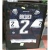 Image 1 : 115)JASON BREWER SIGNED JERSEY IN A SHADOW BOX