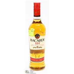 BACARDI 151 RUM 750 ML 75.5%
