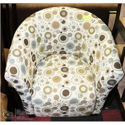 SHOWHOME ABSTRACT POLKA DOT DESIGN CLUB CHAIR