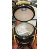 Image 2 : NEW BLACK 22" KAMADO BBQ GRILL CERAMIC COOKER,