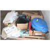 Image 1 : PALLET WITH AIR HOSE REEL, 2 WAY RADIO,, ROUTERS