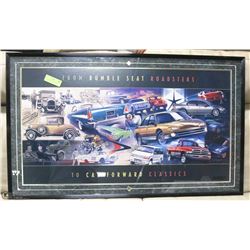 122) FRAMED CHRYSLER FROM RUMBLE SEAT TO