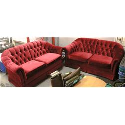 2 ESTATE  FABRIC LOVESEATS