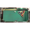 Image 1 : MINI POOL TABLE SET COMPLETE WITH CUE & BALLS
