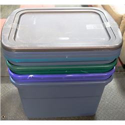 BUNDLE OF 4 STERILITE STORAGE CONTAINERS