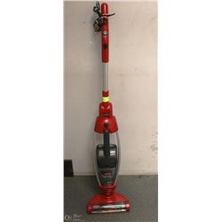 RED BISSELL UPRIGHT VACUUM CLEANER WITH FOLDING