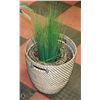 Image 1 : PAIR OF RESIN WICKER PLANTER BASKETS