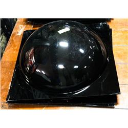 LOT OF 4 -24" DARK DOMES FOR FLOWER POTS,