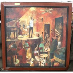 LARGE RAMDOM LANE WOOD FRAMED SIGNED