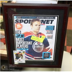 104)CONNOR MCDAVID FRAMED